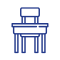 Study desk icon 