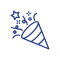 Party popper icon 